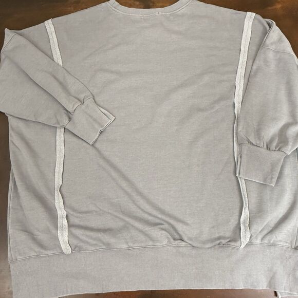 Blakeley gray minimalist boxy casual pullover comfy 3/4 sleeve sweater size 3x - Picture 2 of 11